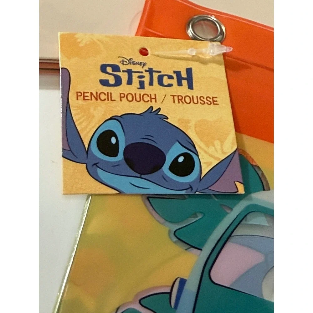 Disney Lilo & Stitch Hawaii Stationery Set 2 Folders and 1 Pencil Pouch New